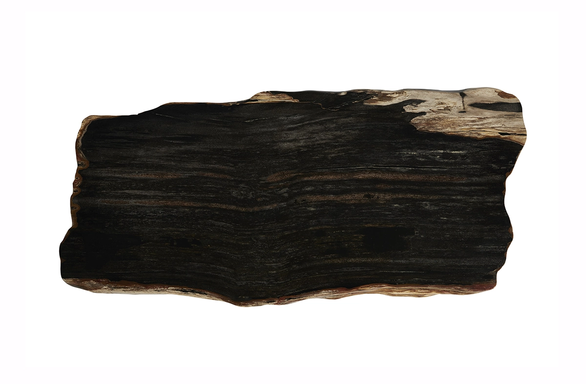 Cтолешница для журнального и консольного столика из окаменелого дерева 130х60х77