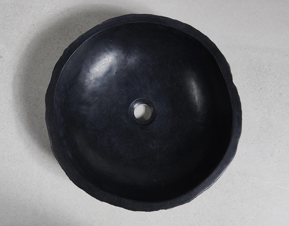 раковина из речного камня 43x43x12