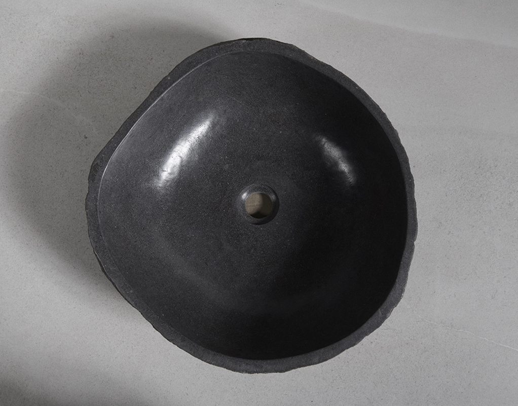 раковина из речного камня 46x46x15