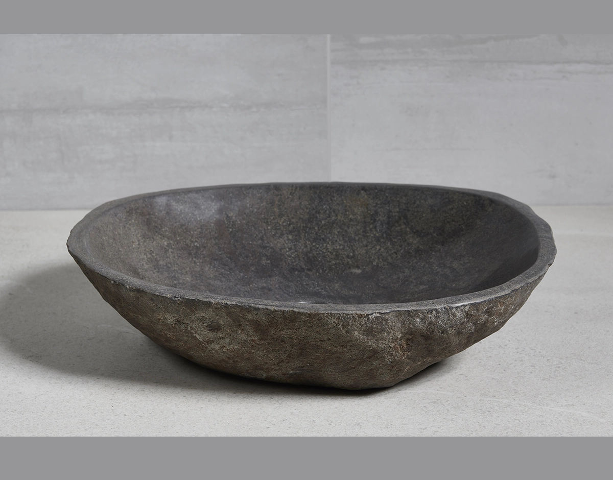 раковина из речного камня 44x36x10