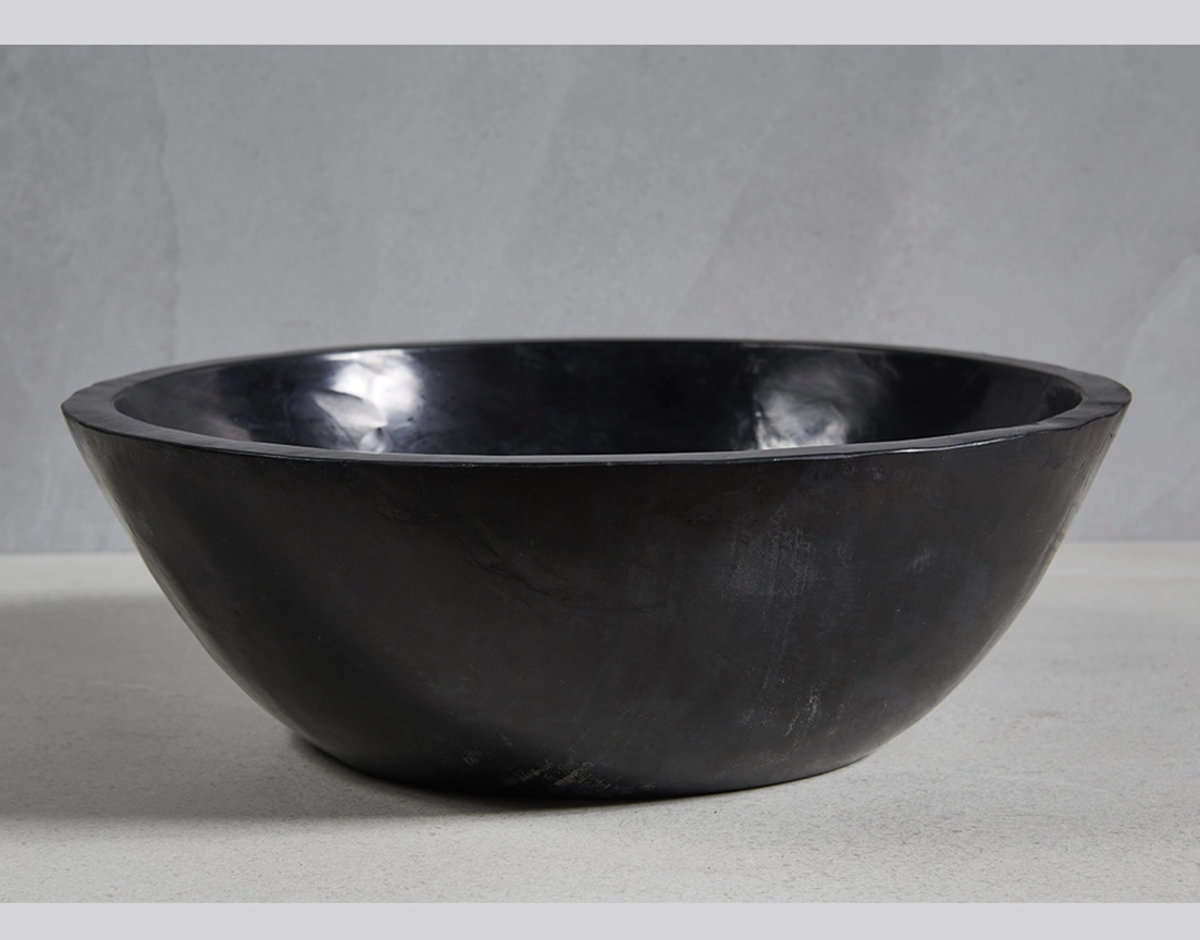 Раковина из окаменелого дерева 45х45х15