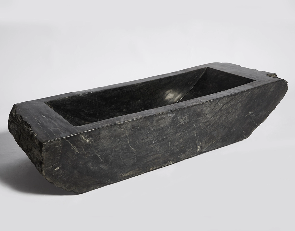 Раковина из окаменелого дерева 100х40х20