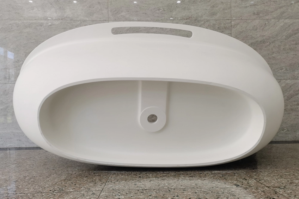 Ванна из искусственного камня ABBER Stein AS9631 белая матовая