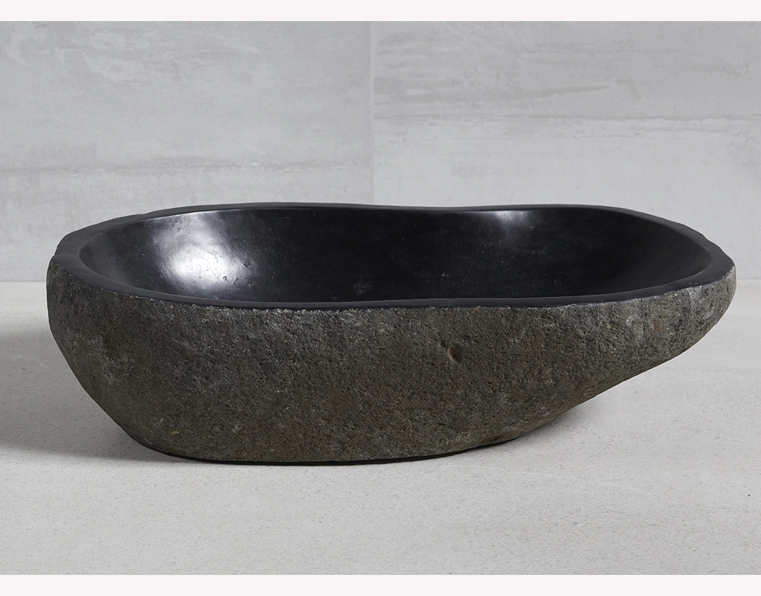раковина из речного камня 58x33x15