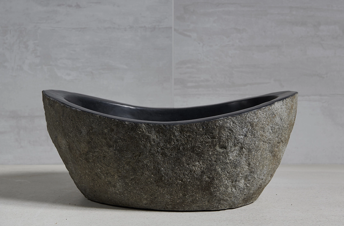 раковина из речного камня 49х41х21