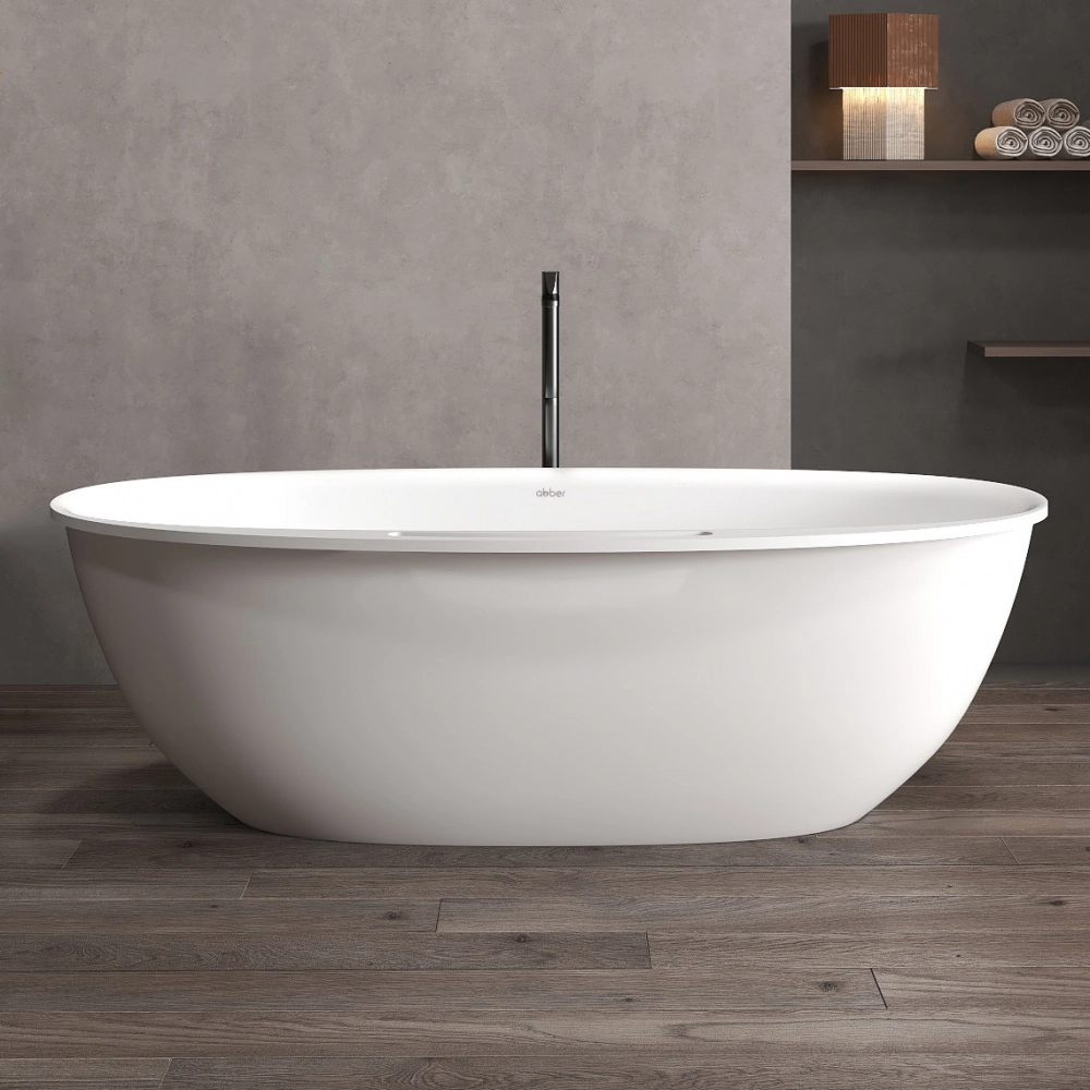 Ванна из искусственного камня ABBER Stein AS9631 белая матовая