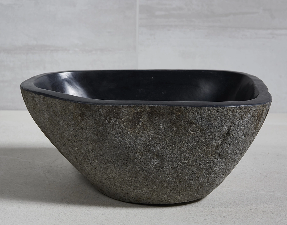 раковина из речного камня 37x30x15