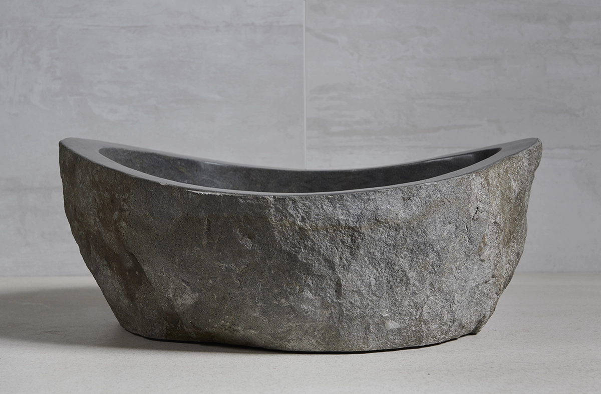 раковина из речного камня 51х49х21