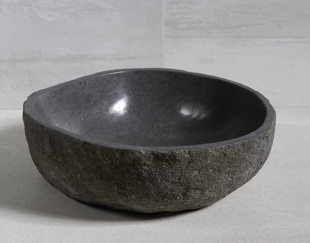 раковина из речного камня 46x46x15