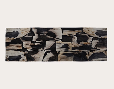 столешница для журнального и консольного столика из окаменелого дерева 120х40х3