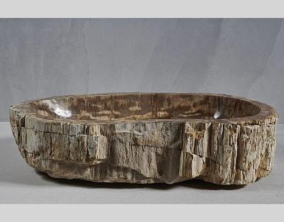 Раковина из окаменелого дерева 68x42x15