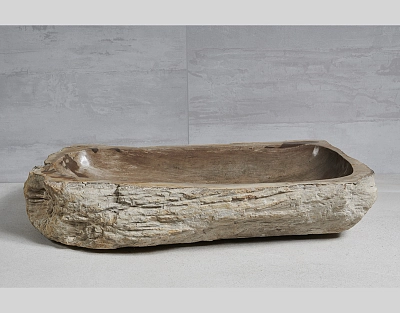 Раковина из окаменелого дерева 87х47х16